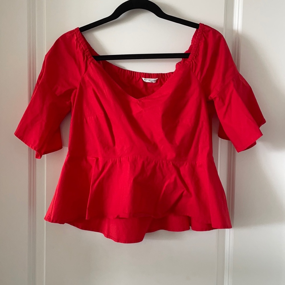 Club Monaco off shoulder peplum top